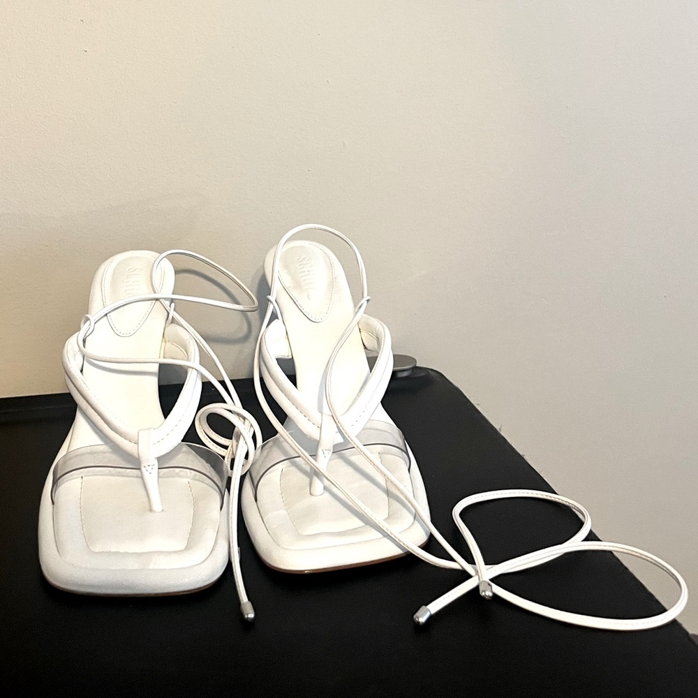 SCHUTZ White Strappy Heels - Picture 4 of 4